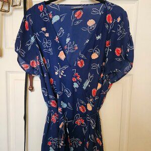 Wrap front tie blouse